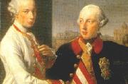 Pompeo Batoni Portrait of Emperor Joseph II (right) and his younger brother Grand Duke Leopold of Tuscany (left), who would later become Holy Roman Emperor as Leopo Sweden oil painting artist